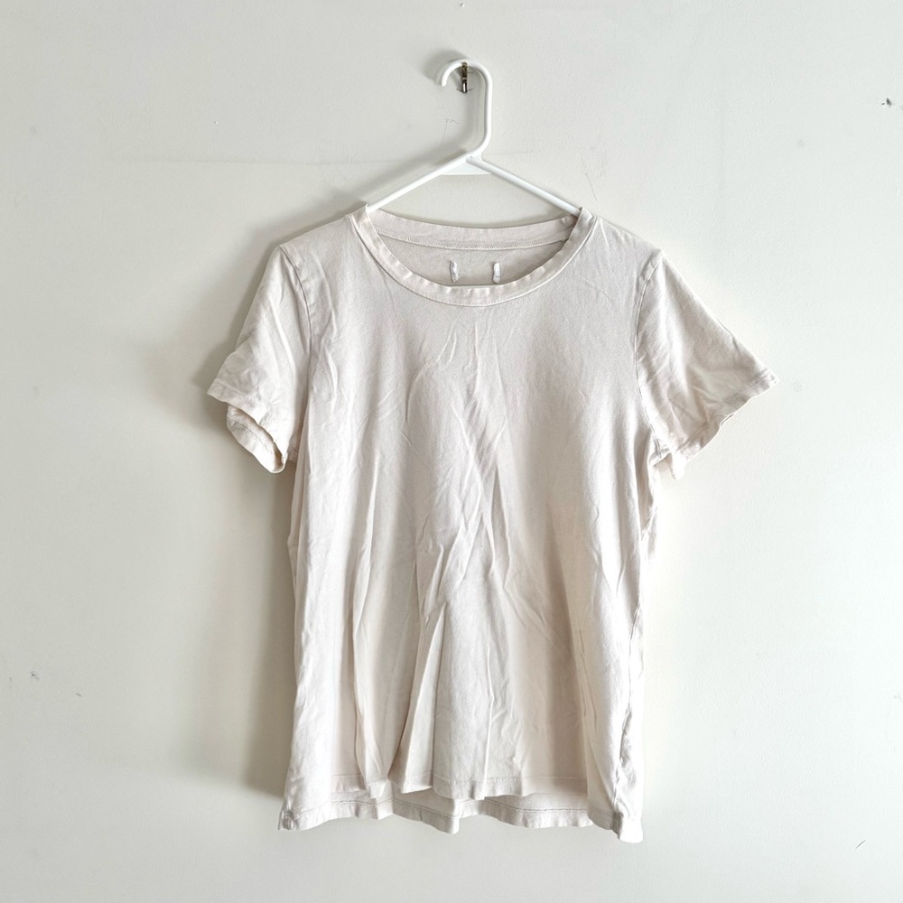 MATE the Label Organic Cotton Classic Tee - Size L in Bone